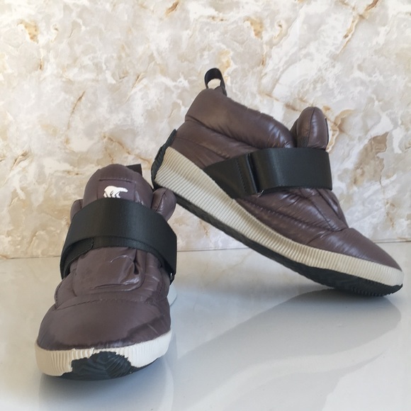 Sorel Shoes - Sorel Out N’ About Puffy Purple Sage Shoes